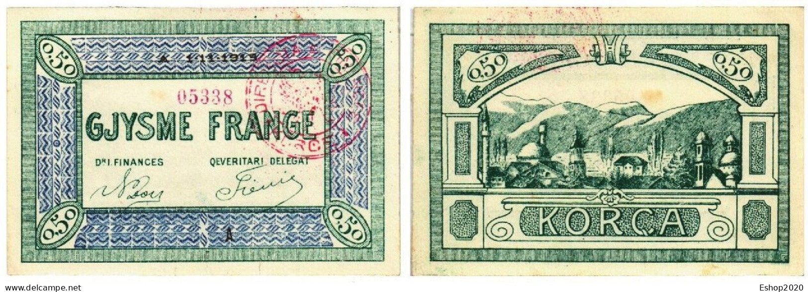 Albania Regional Banknote Of Korca Year 1918 - Albanie