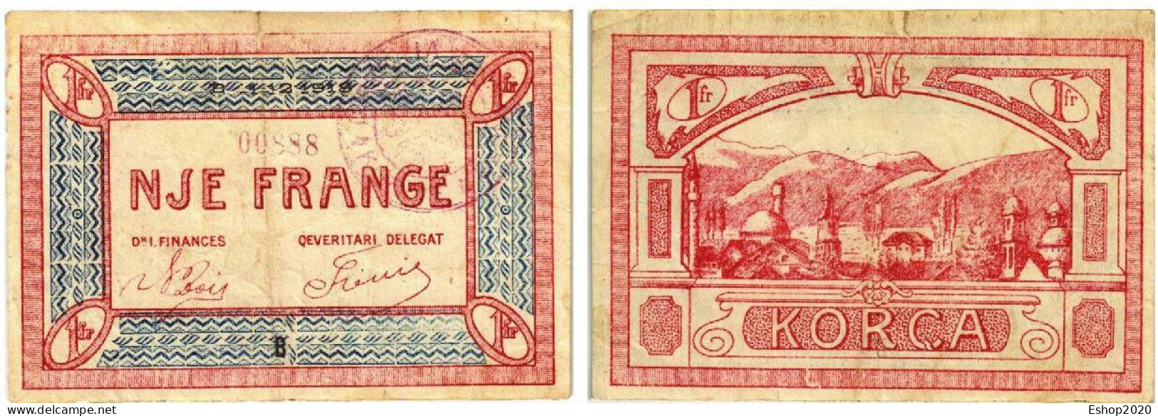 Albania Regional Banknote Of Korca Year 1918 - Albanie