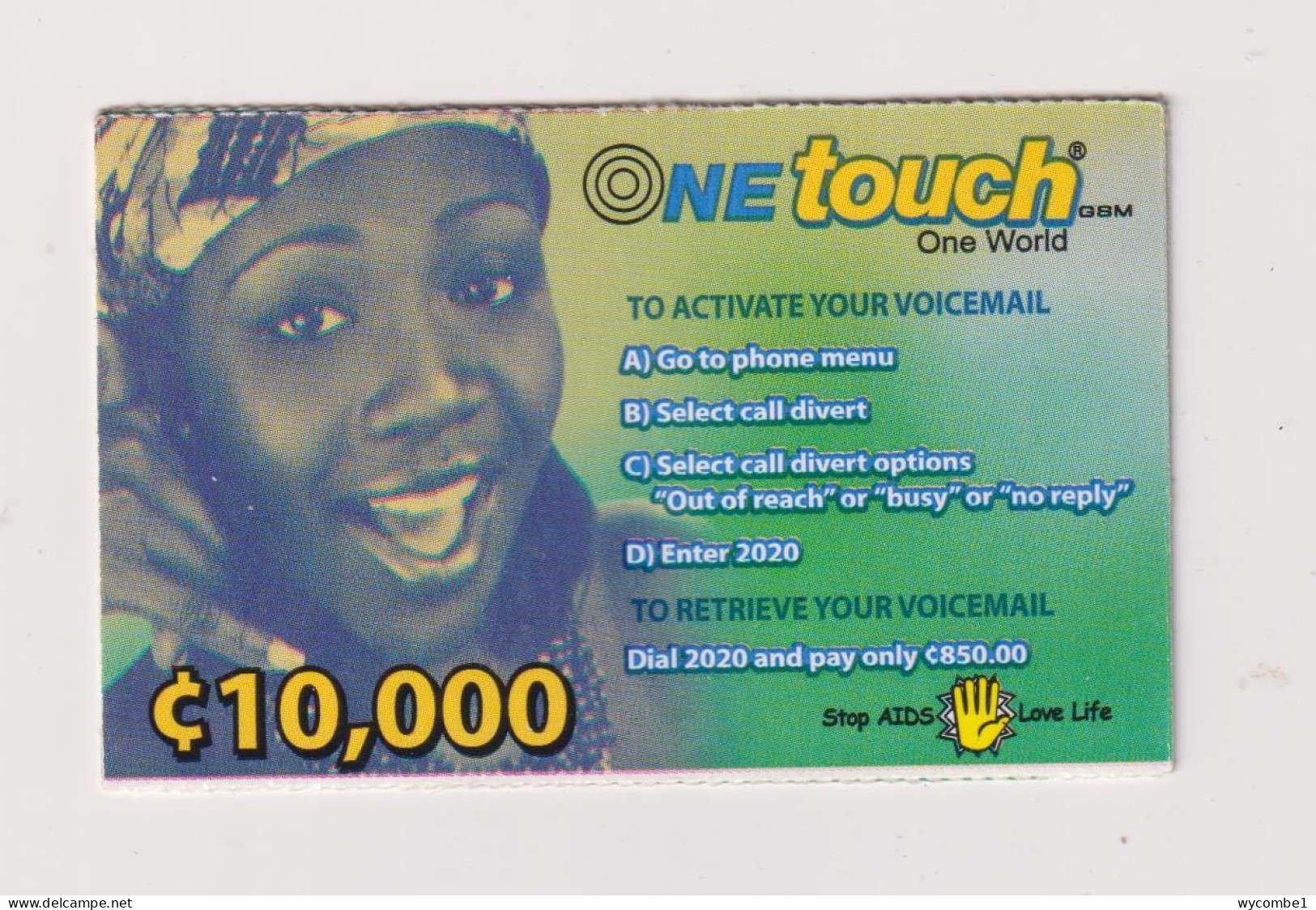 GHANA - One Touch Remote Phonecard - Ghana