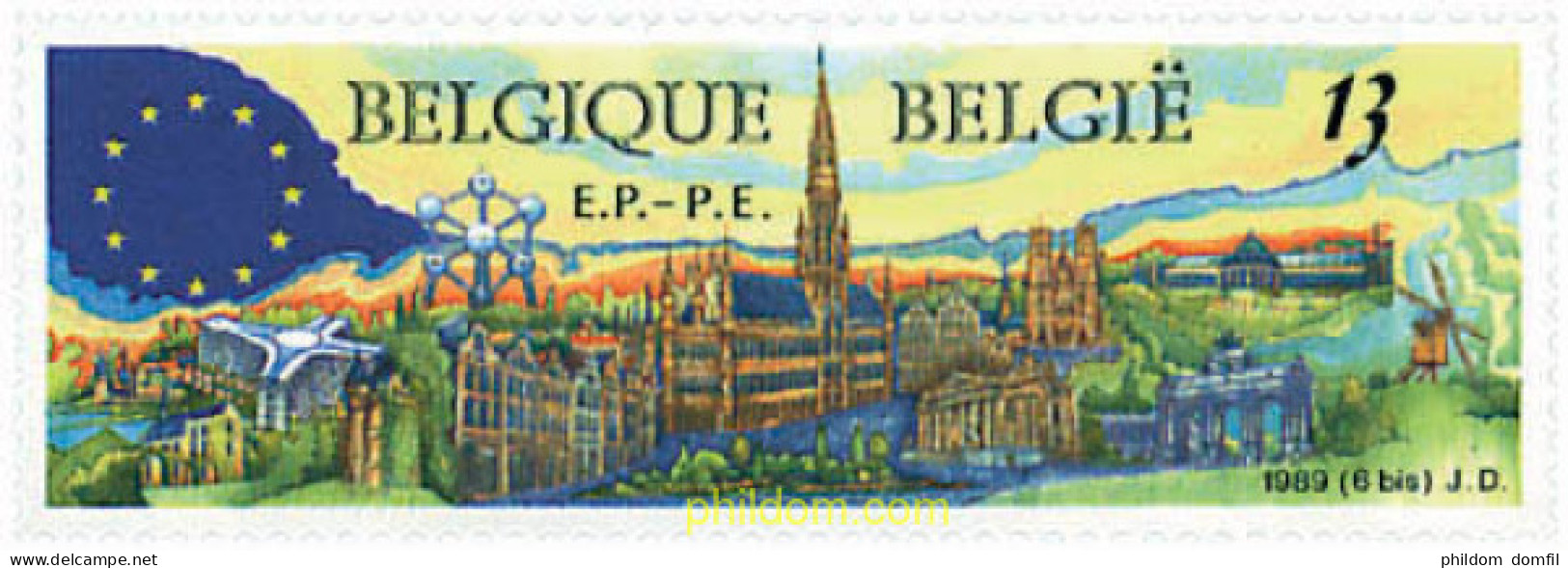 84932 MNH BELGICA 1989 TERCERAS ELECCIONES AL PARLAMENTO EUROPEO - Otros & Sin Clasificación