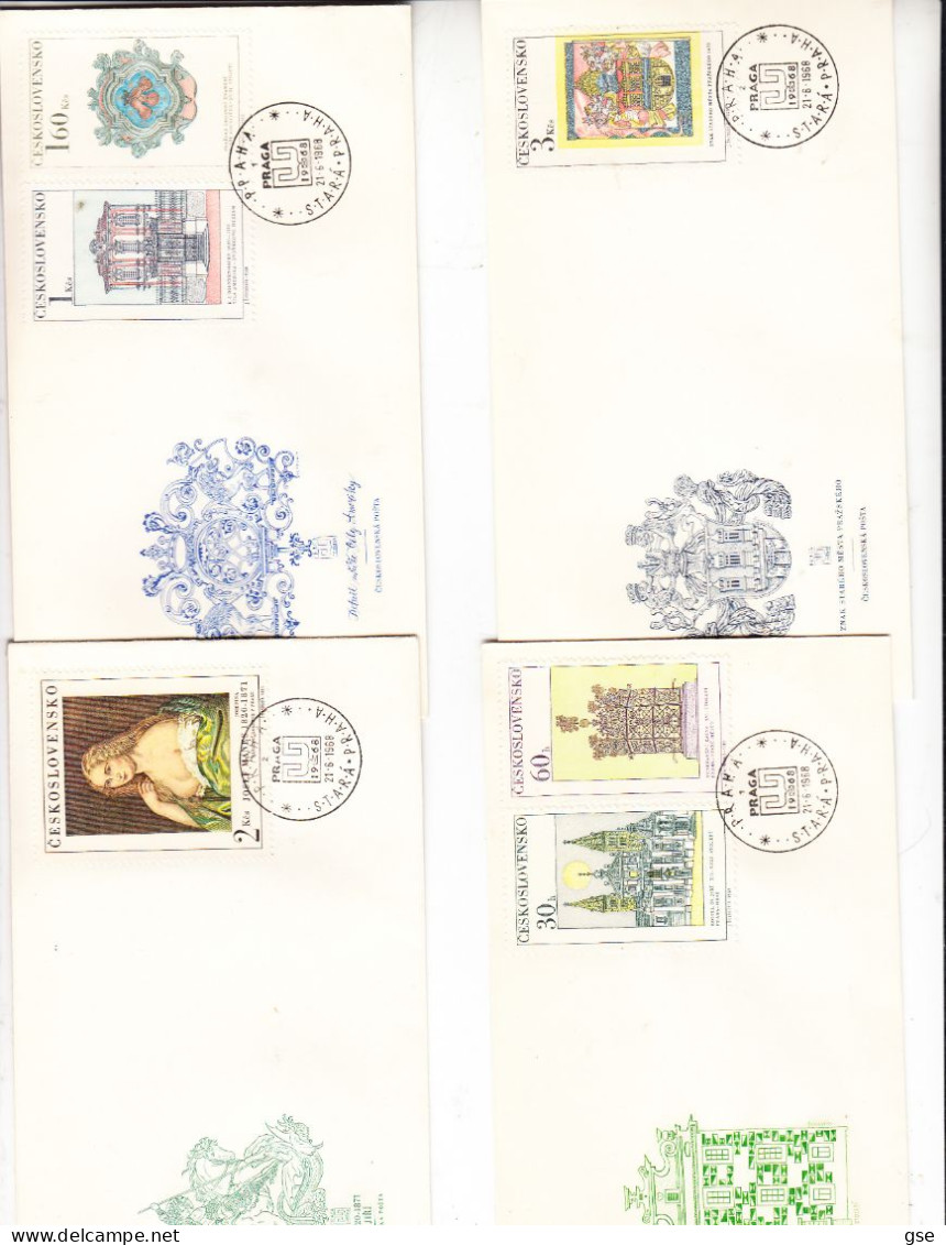 CECOSLOVACCHIA 1968 - Yvert  1647/52 - Expo - Cartas & Documentos