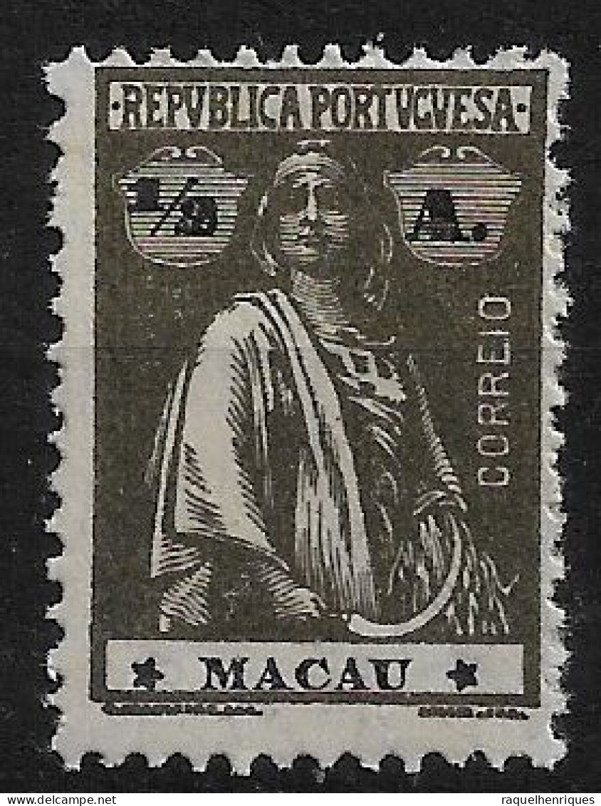 MACAU 1922 CERES 1/2A - 12x11.5 - M NG (NP#72-P06-L8) - Nuovi