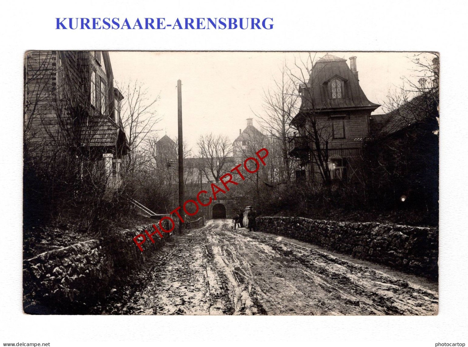 KURESSAARE-ARENSBURG-CARTE PHOTO Allemande-GUERRE-14-18-1 WK-Militaria-ÖSEL-ESTLAND - Estland