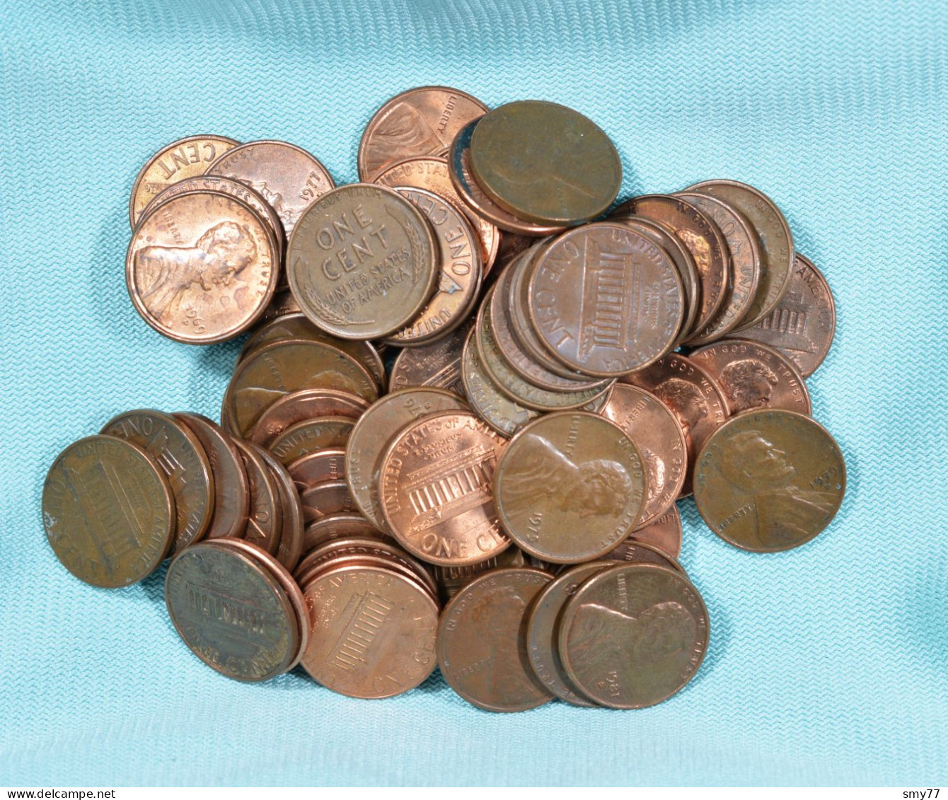 US Lincoln Cents • 68 X • All Different Coins / Pas De Doublons • [24-153] - Collections