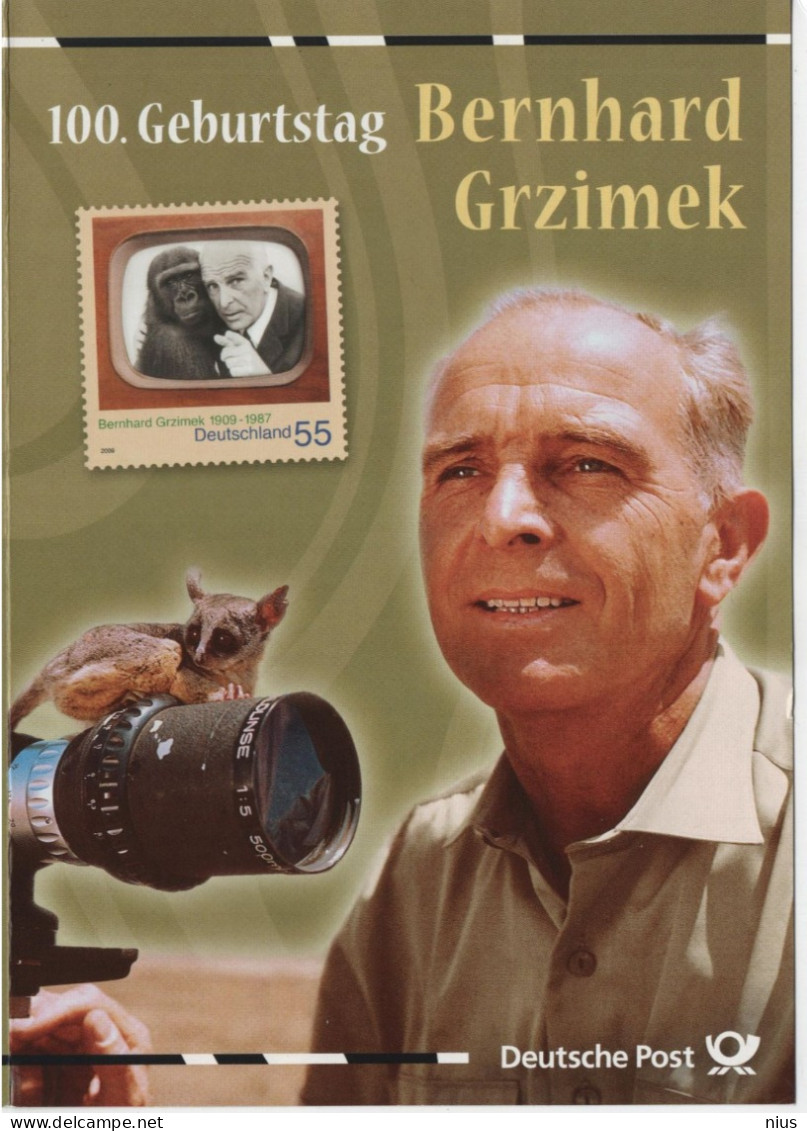 Germany Deutschland 2009 Berhard Grzimek, German Zoo Director, Zoologist, Giraffe Monkey Fauna, TV Television, Berlin - 2001-2010