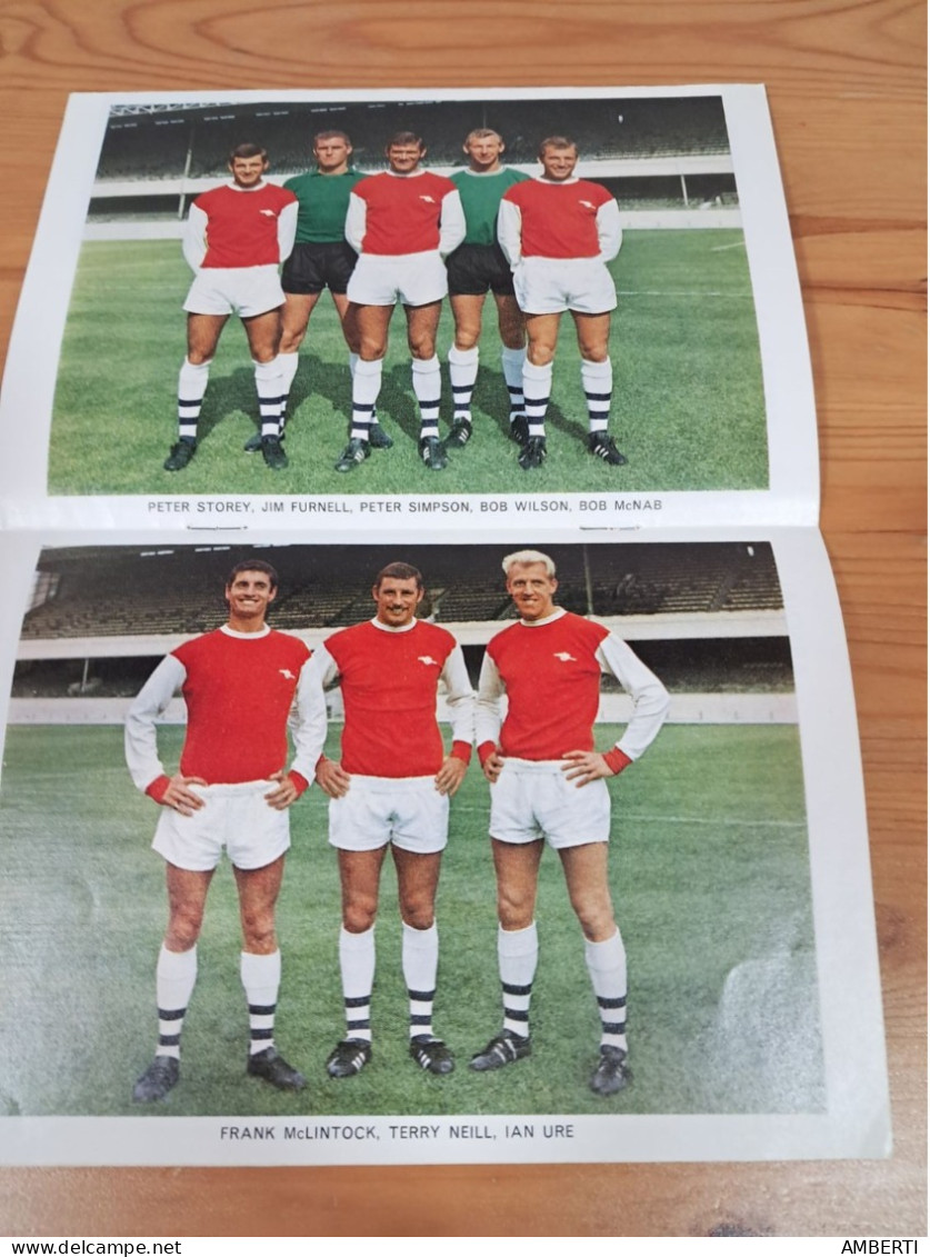 Programa Arsenal Chelsea temporada 1967/68