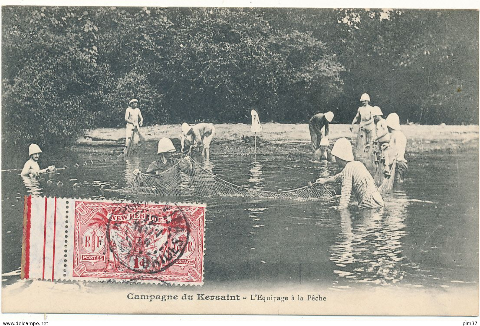 NOUVELLES HEBRIDES - Campagne Du KERSAINT - L'Equipage à La Pêche - Vanuatu