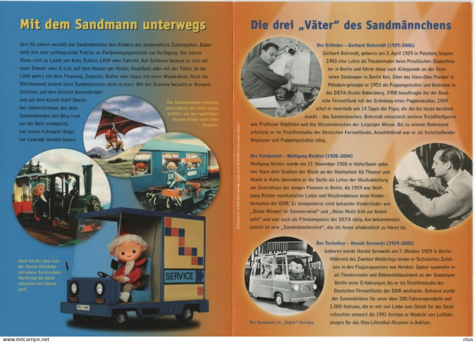 Germany Deutschland 2009 Fur Die Jugend, 50 Jahre Fernsehsendung, Unser Sandmännchen, Film Cinema, Berlin - 2001-2010