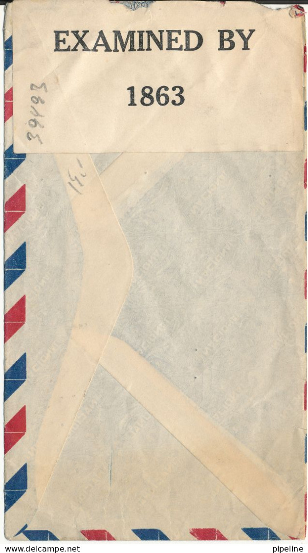 Cuba Censored Air Mail Cover Sent To USA  1942 - Poste Aérienne