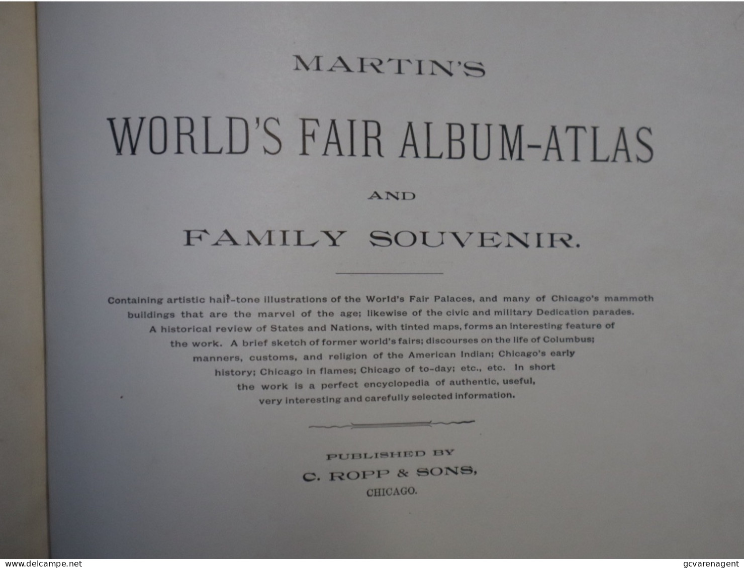 MARTINS WORLD'S FAIR ALBUM AND FAMILY SOUVENIR  = SEE DESCRIPTION AND IMAGES - Welt