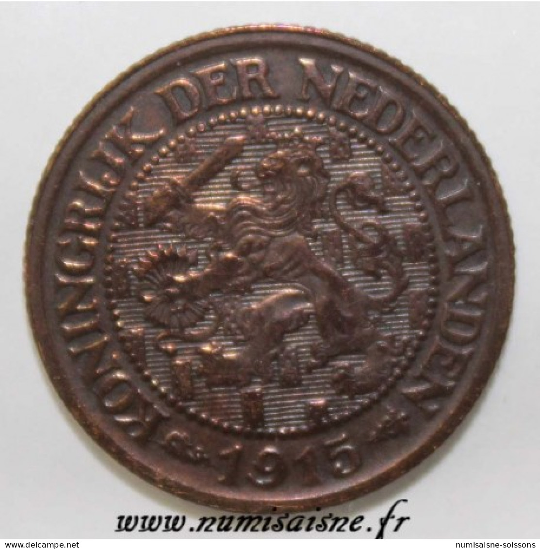 PAYS BAS - KM 152 - 1 CENT 1915 - Wilhelmine - TTB - 1 Cent