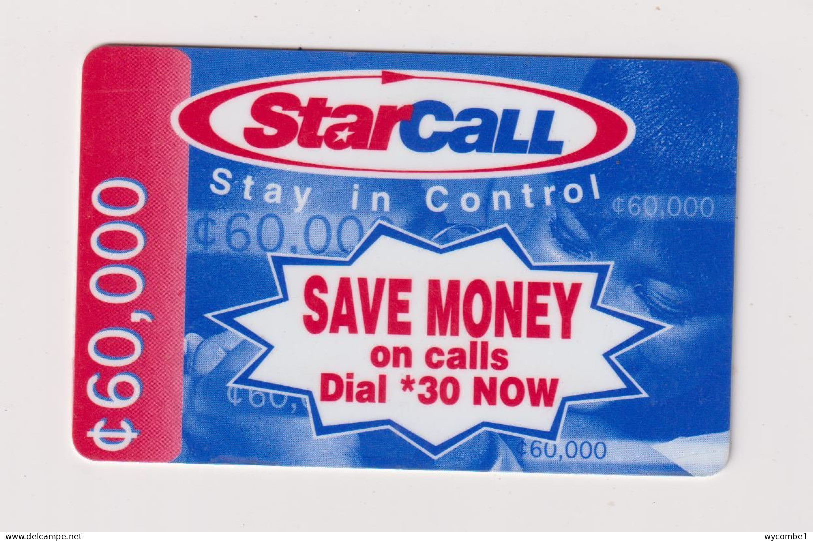 GHANA - Star Call Remote Phonecard - Ghana