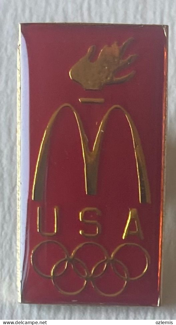 MC DONALD'S ,PROUD SPONSOR J.O ,ATLANTA 1996,PIN,BADGE - Jeux