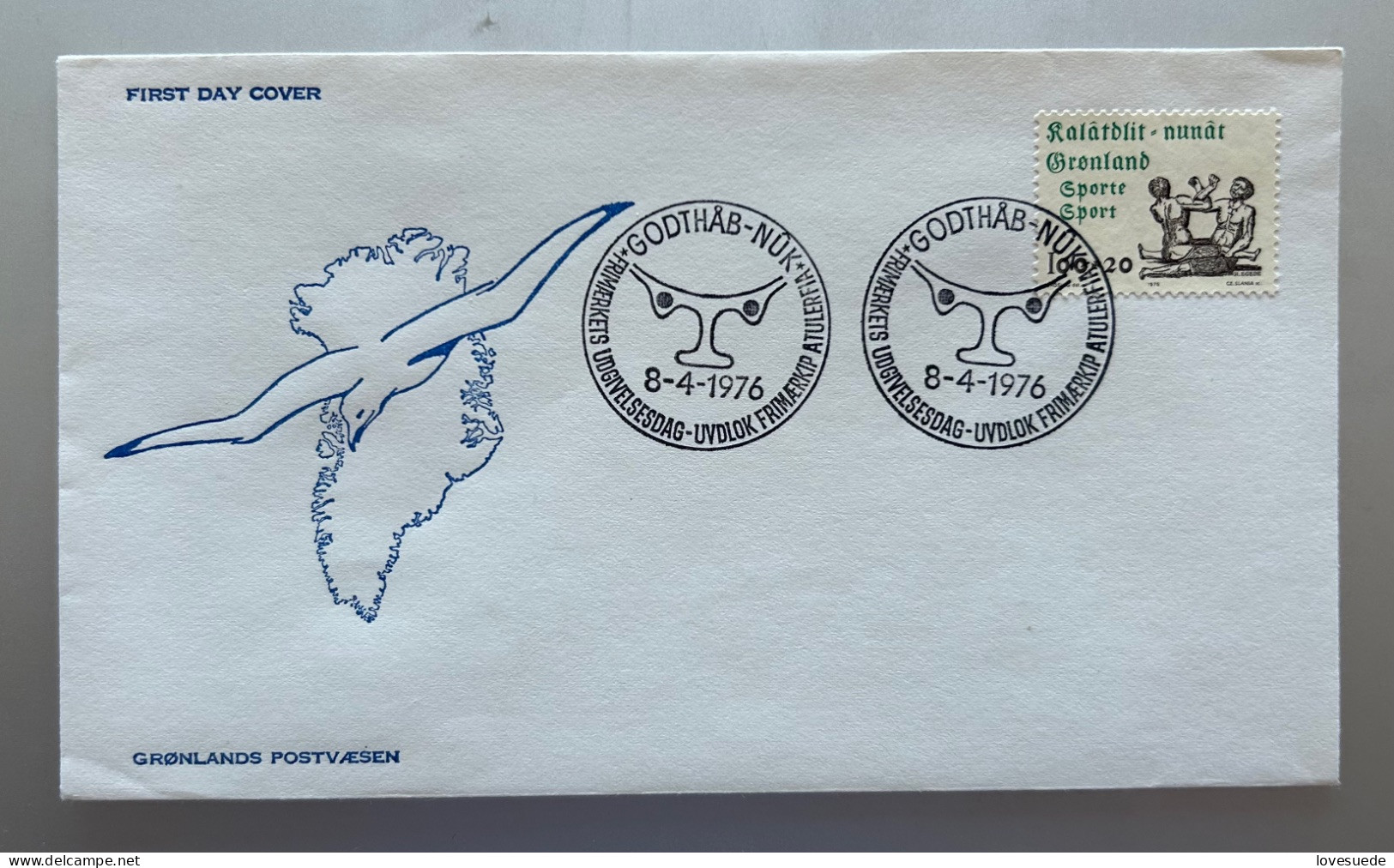 Groenland FDC 08/04/1976 - FDC