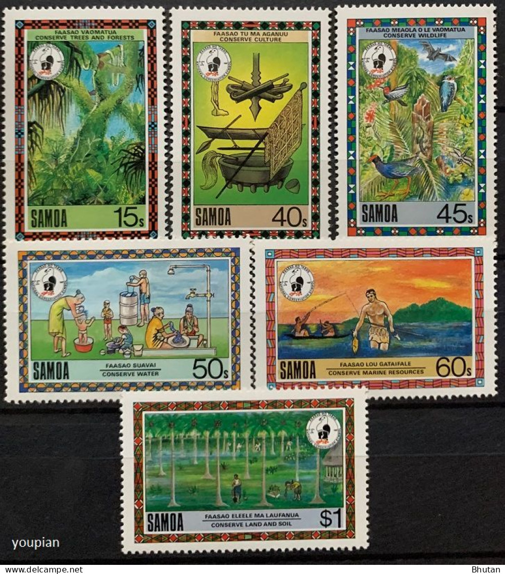 Samoa 1988, National Programme For Convervation Of The Cultue And Environment, MNH Stamps Set - Samoa