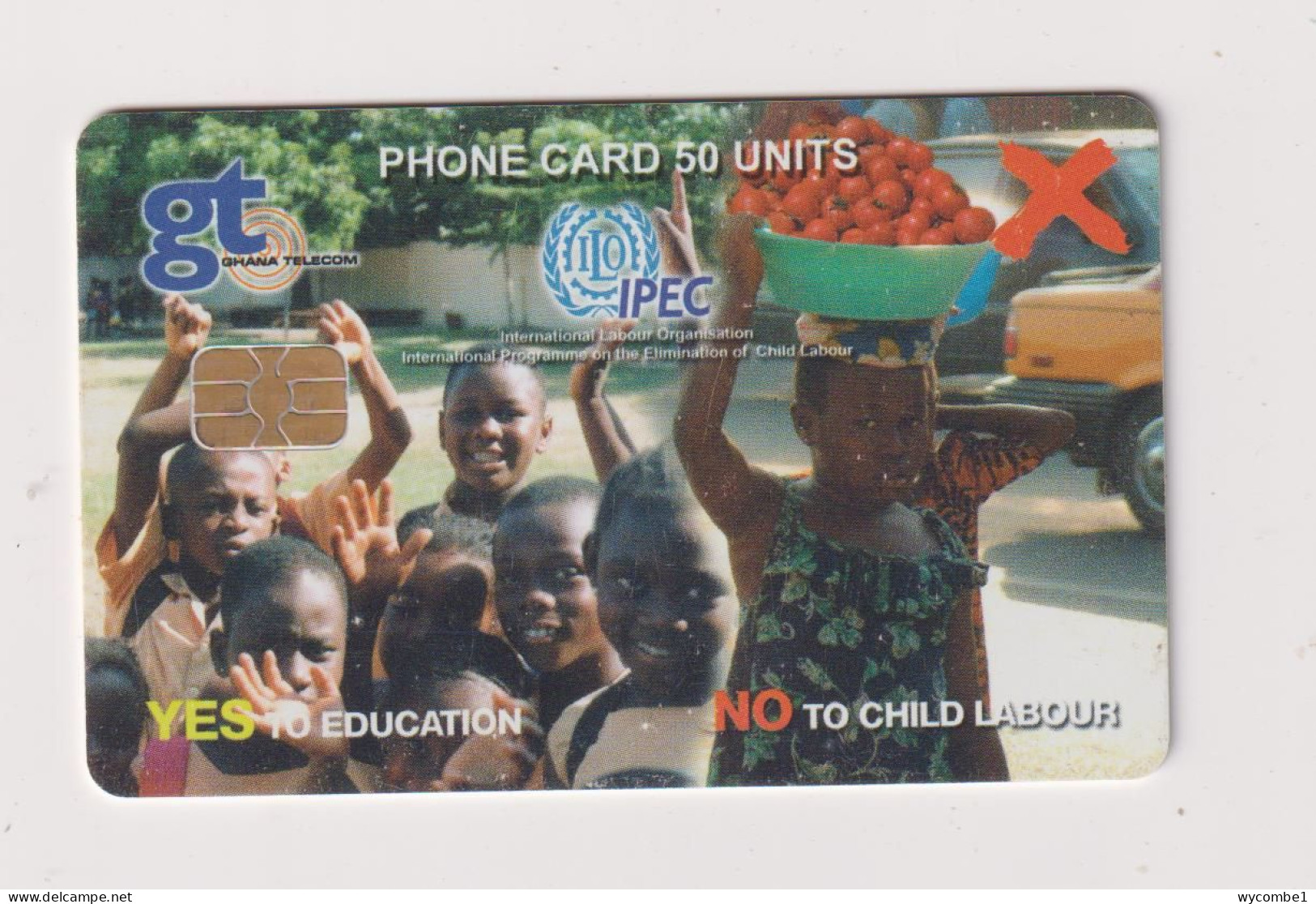 GHANA - No To Child Labour Chip Phonecard - Ghana