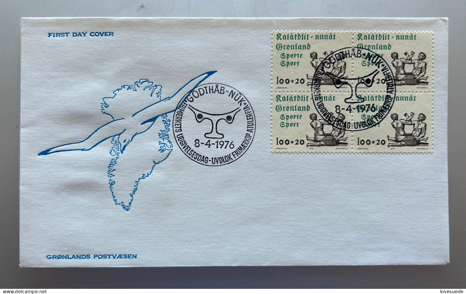 Groenland FDC 08/04/1976 - FDC