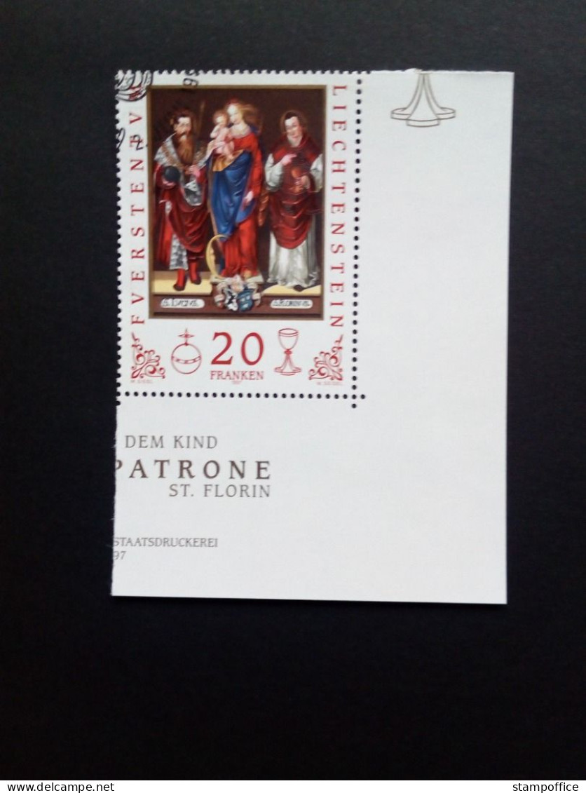 LIECHTENSTEIN MI-NR. 1151 GESTEMPELT)USED) LANDESPATRONE 1997 GEMÄLDE VON GABRIEL DREHER - Used Stamps