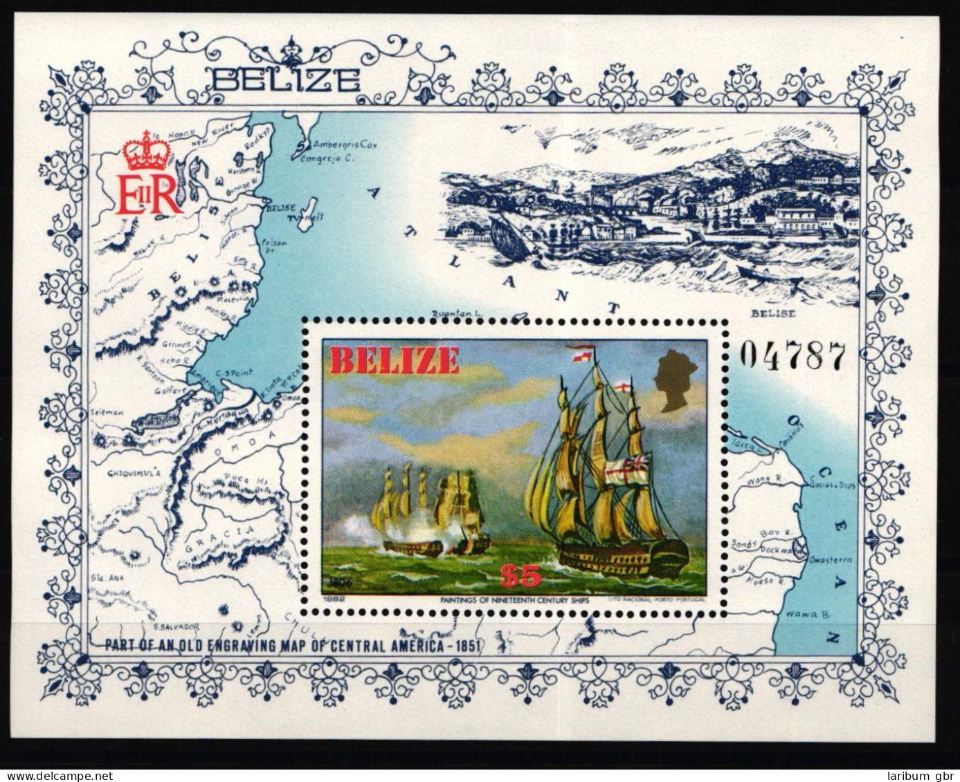 Belize Block 48 Postfrisch Schifffahrt #JH876 - Belice (1973-...)