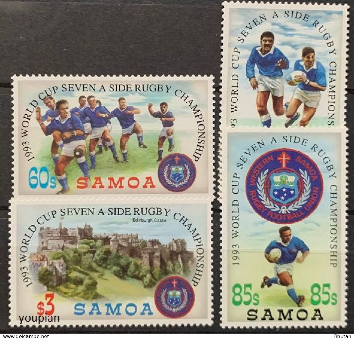 Samoa 1993, Rugby World Cup, MNH Stamps Set - Samoa