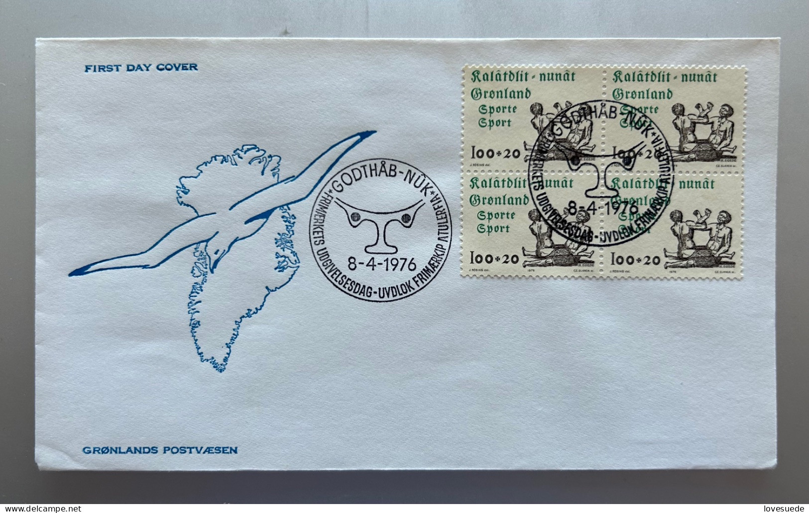 Groenland FDC 08/04/1976 - FDC