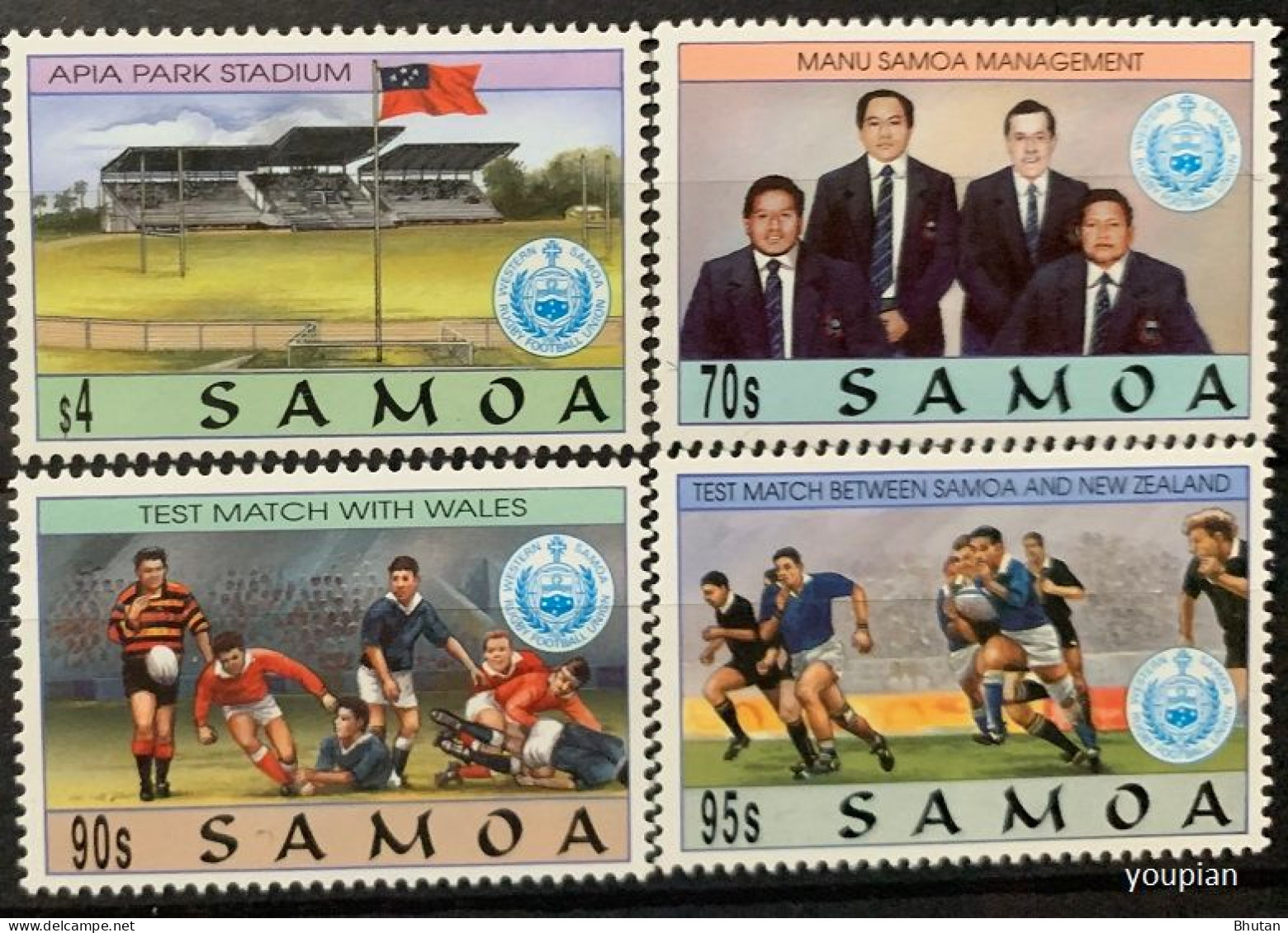 Samoa 1994, Samoan National Rugby Team, MNH Stamps Set - Samoa