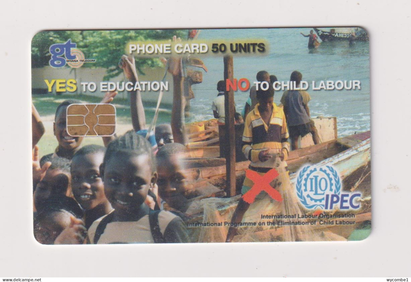 GHANA - No To Child Labour Chip Phonecard - Ghana