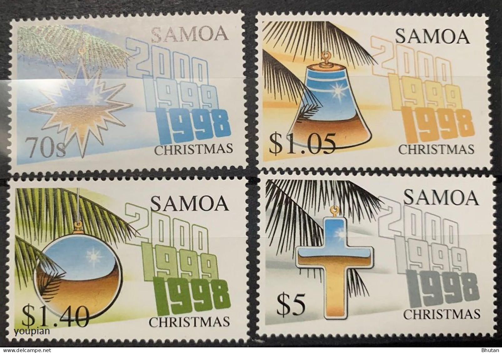 Samoa 1998, Christmas, MNH Stamps Set - Samoa