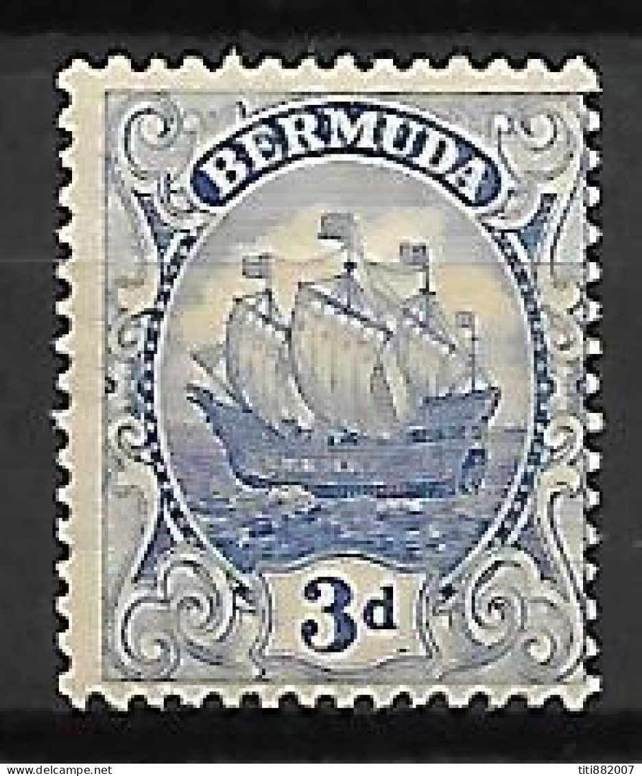 BERMUDES   -  1922.   Y&T N°79 *.  Bateau  /  Boat  /  Voilier. - Bermudes