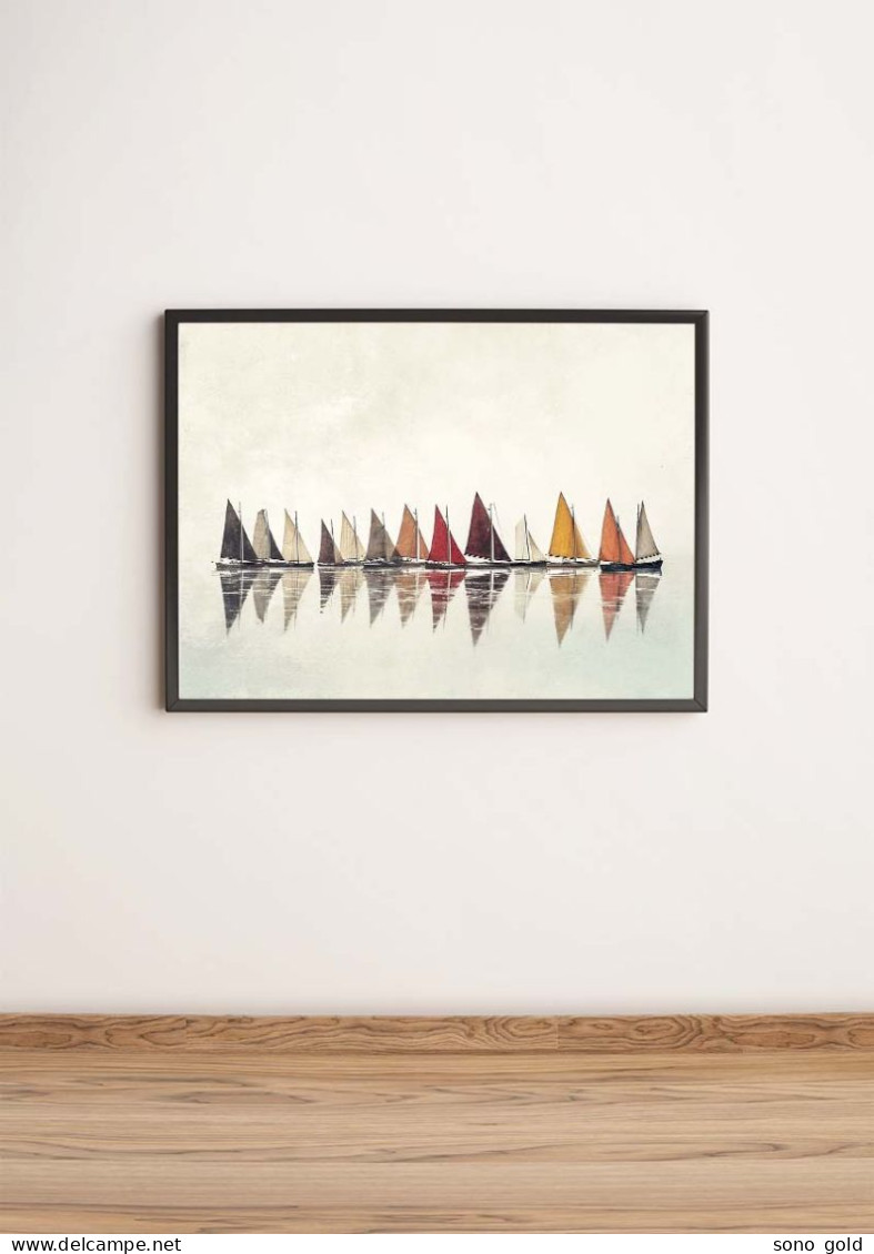 Vele Regata Poster Stampa Vela Vintage Sails - Art Contemporain