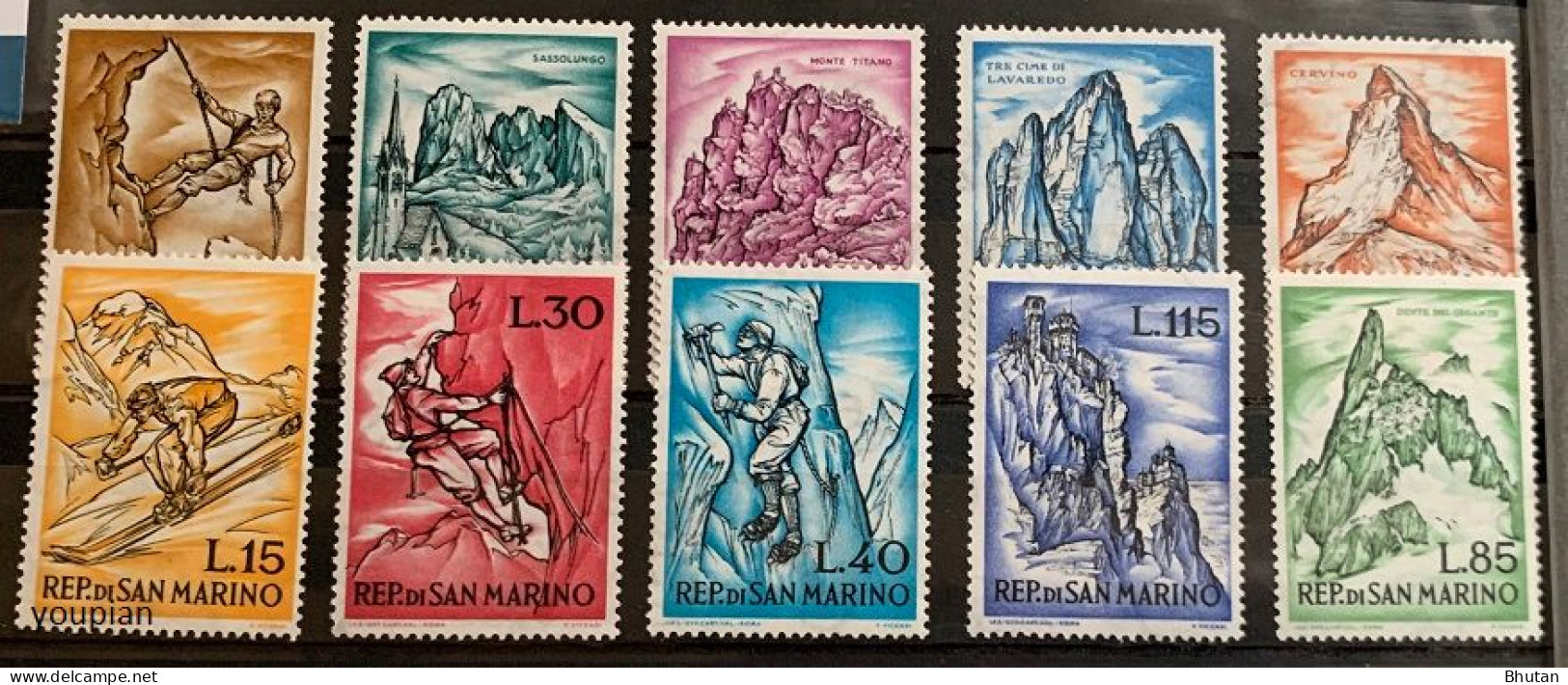 San Marino 1962, Mountain Sports, MNH Stamps Set - Neufs