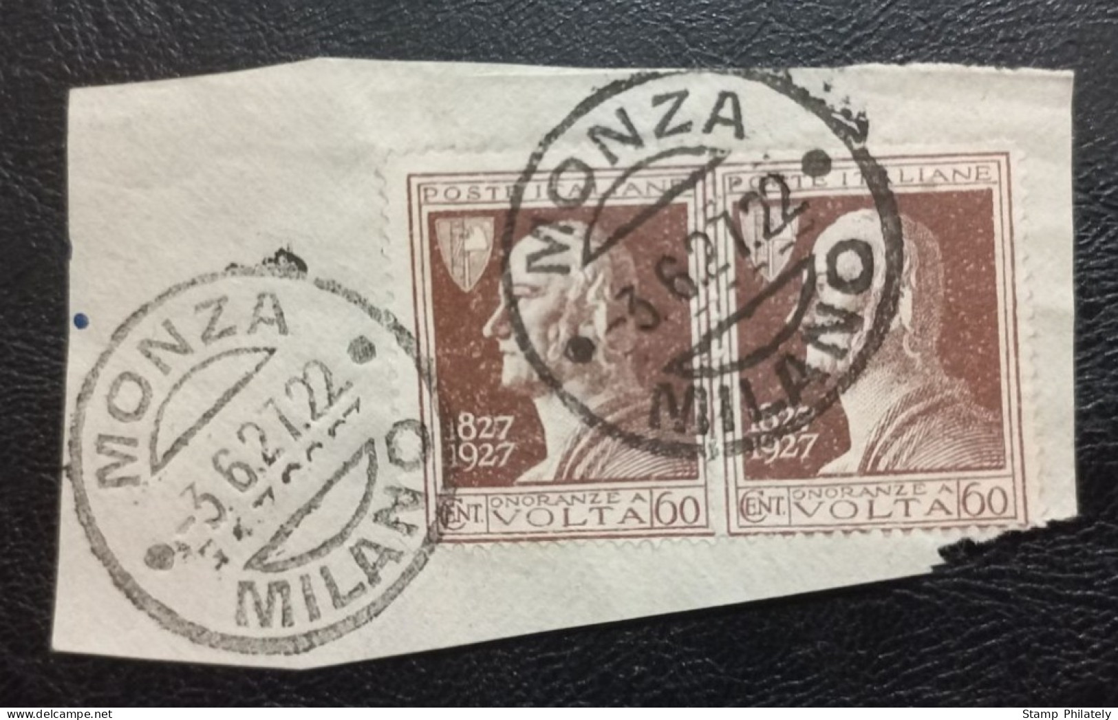 Italy Used Postmark Stamps 1927 Monza Milan Cancel - Oblitérés