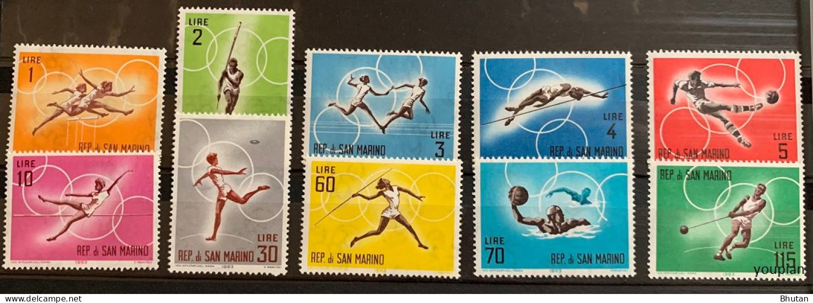 San Marino 1963, Summer Olympic Games In Tokyo, MNH Stamps Set - Neufs