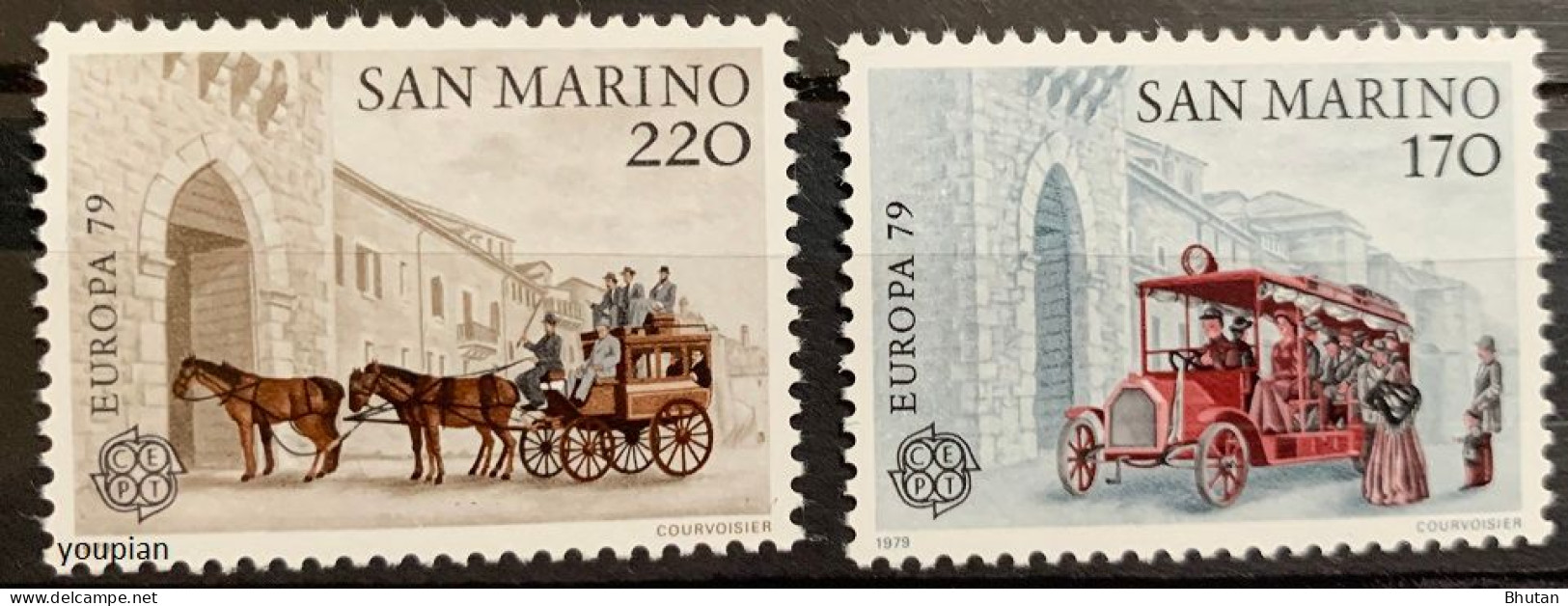 San Marino 1979, Europa - Postal History, MNH Stamps Set - Unused Stamps