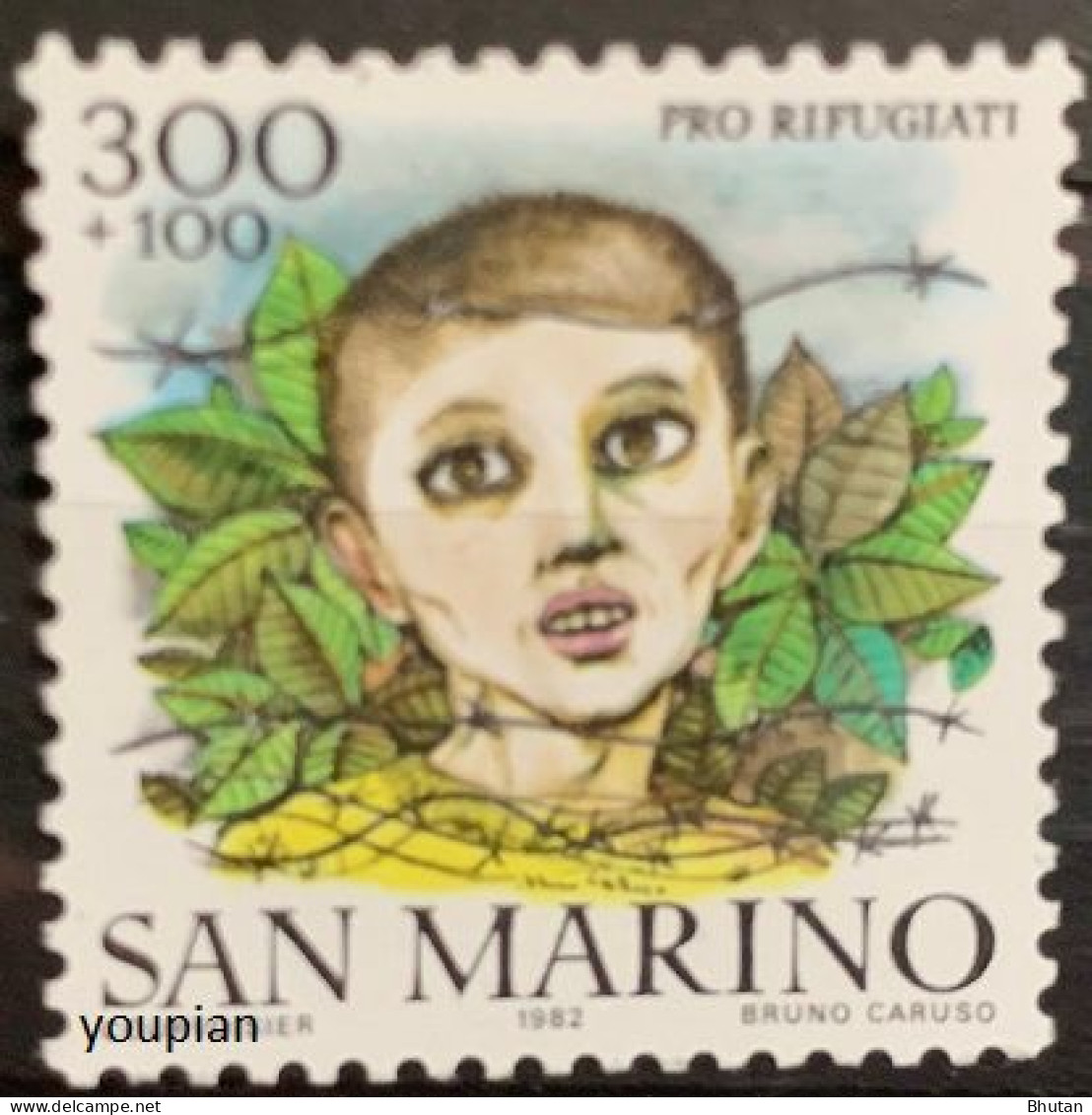 San Marino 1982, For Refugees, MNH Single Stamp - Unused Stamps