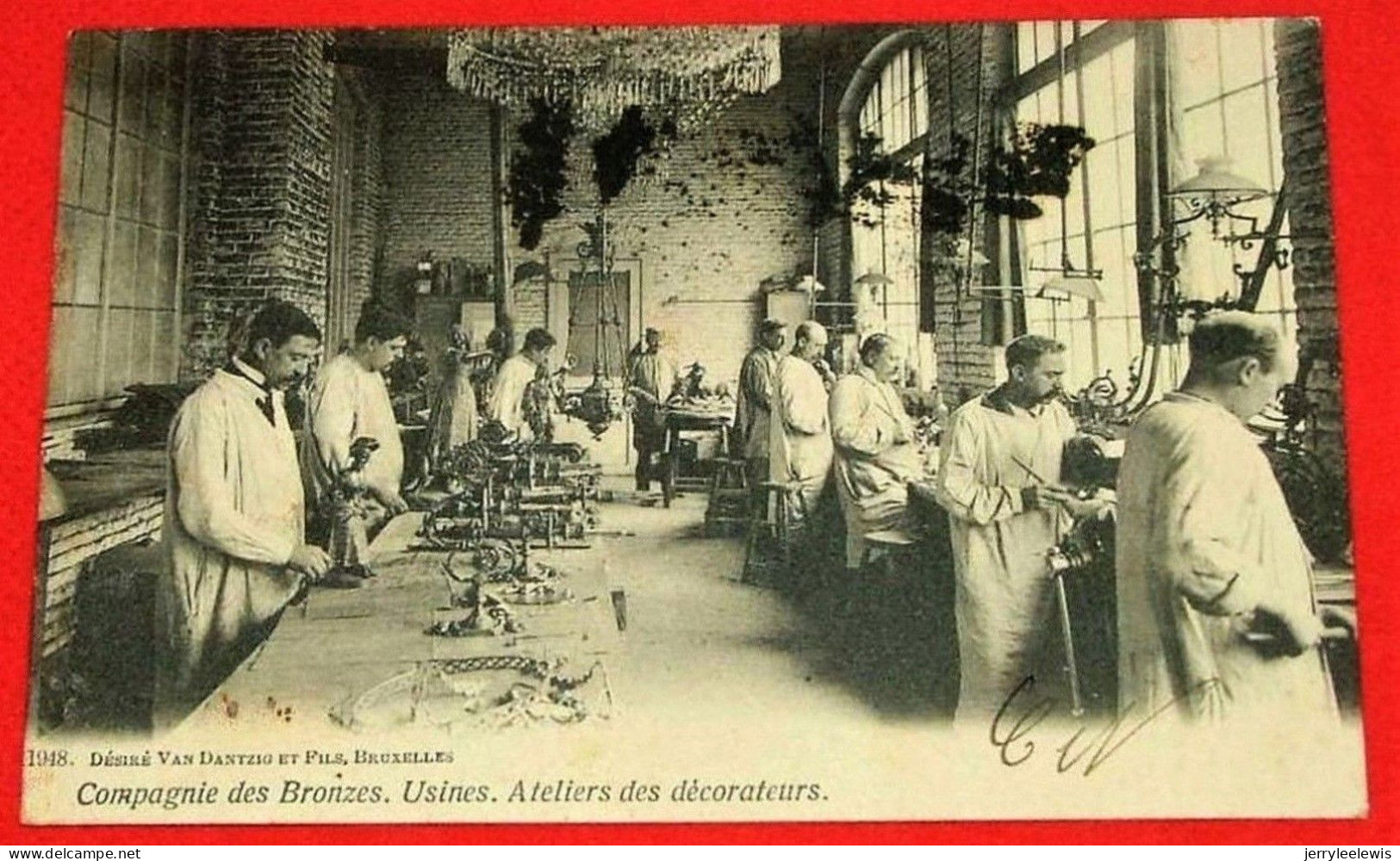 Bruxelles -  " Compagnie Des Bronzes " , Rue D'Assaut - Atelier Des Décorateurs - 1910  - - Straßenhandel Und Kleingewerbe