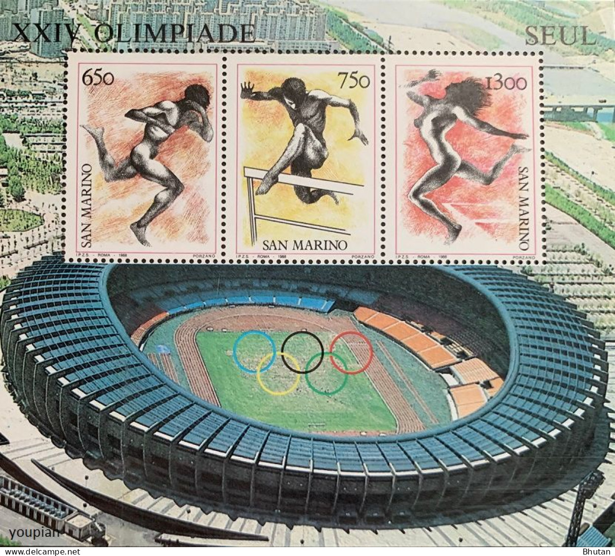 San Marino 1988, Summer Olympic Games In Seoul, MNH S/S - Nuevos