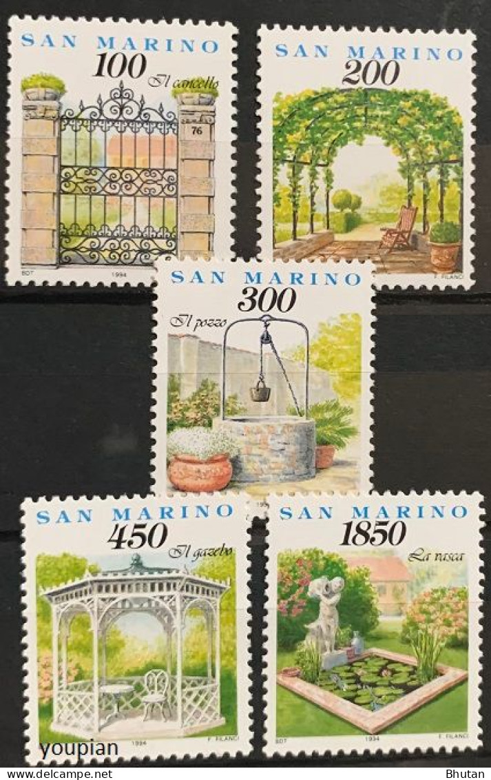 San Marino 1994, Garden And Daily Life, MNH Stamps Set - Unused Stamps