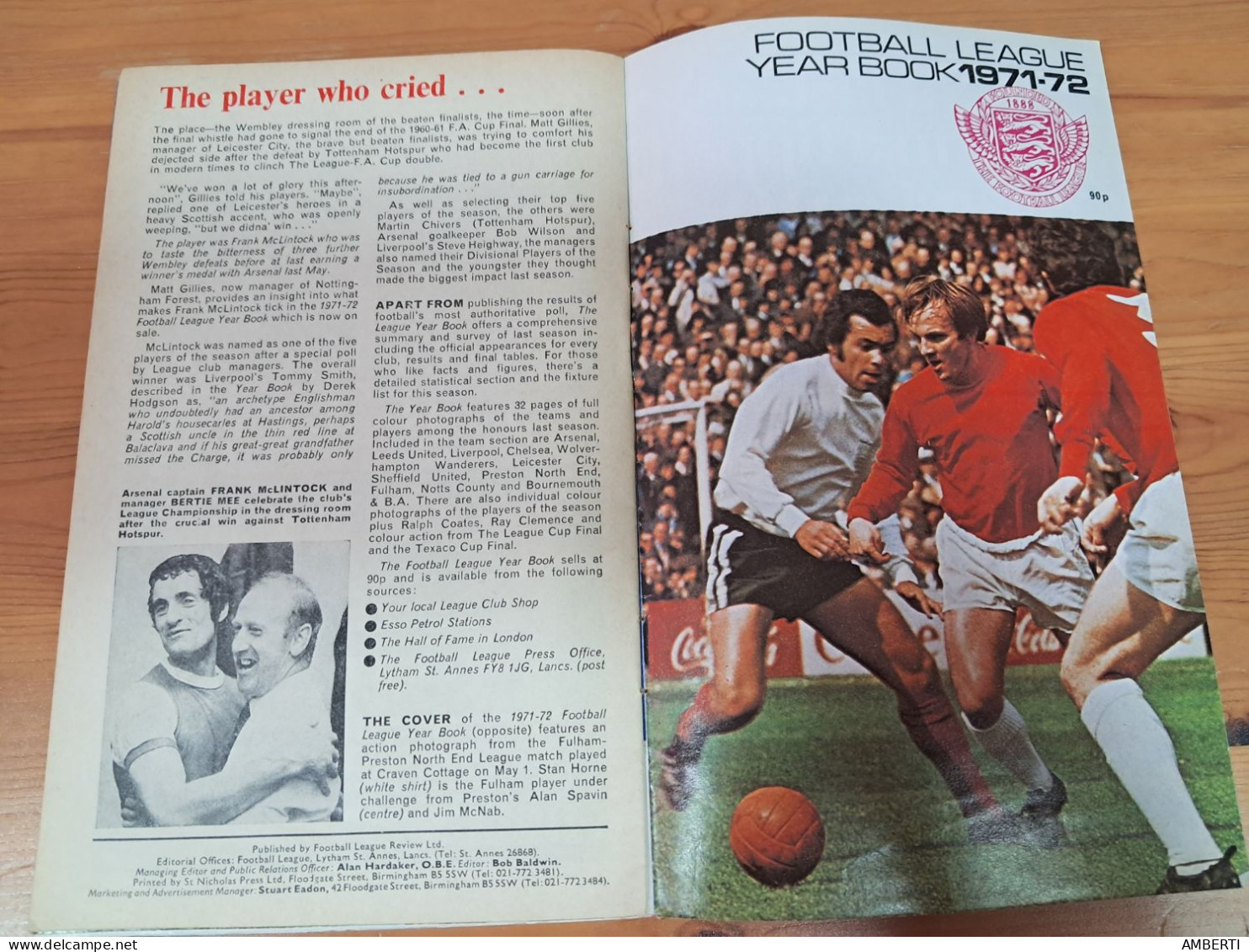 Football League Review poster Arsenal 1970/71