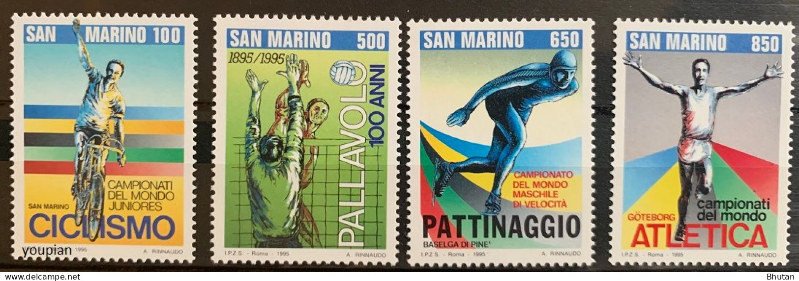 San Marino 1995, Sport Stamps, MNH Stamps Set - Nuevos