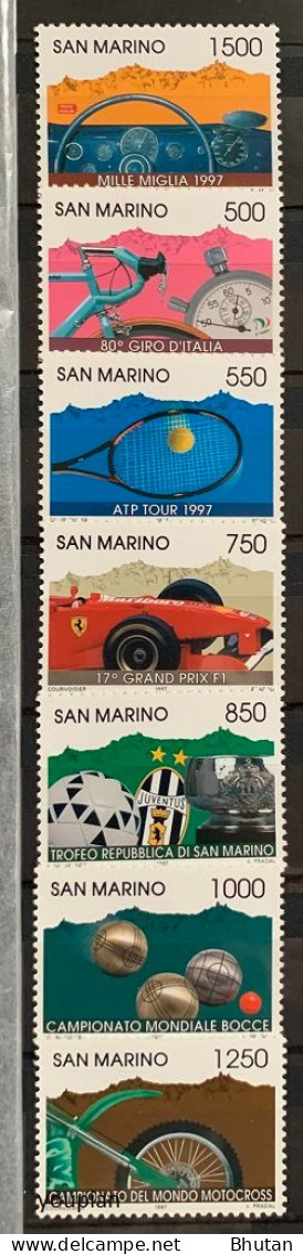 San Marino 1997, Sporting Events, MNH Stamps Set - Unused Stamps