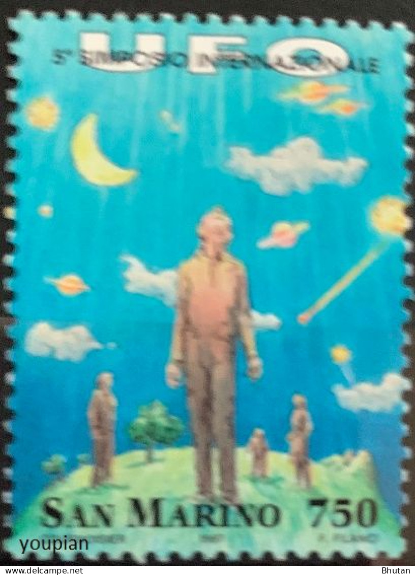 San Marino 1997, Ufology Symposium, MNH Single Stamp - Unused Stamps