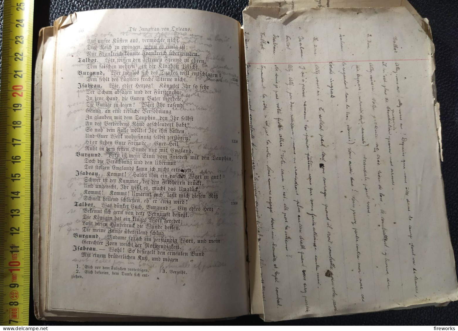 1913 LIVRE EN  ALLEMAND DIE JUNGFRAU VON ORLEANS DE VON SCHILLER FRIEDRICH - Libros Antiguos Y De Colección
