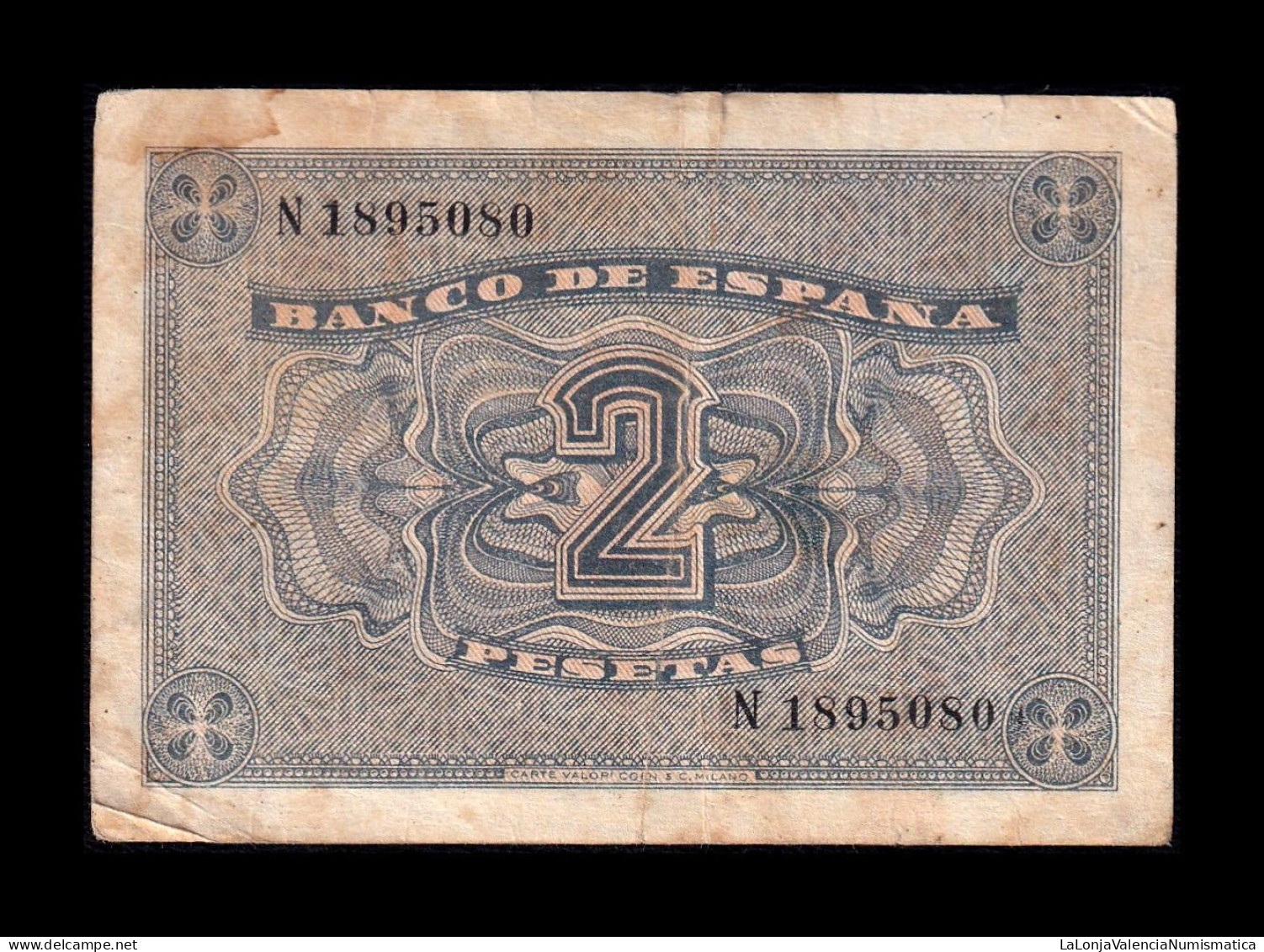 España Spain 2 Pesetas Catedral De Burgos 1938 Pick 109 Serie N Bc F - 1-2 Pesetas