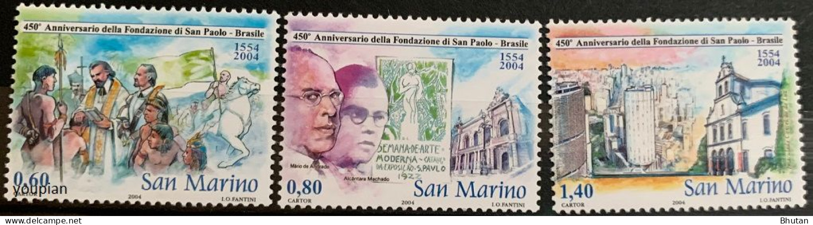 San Marino 2004, 450 Years San Paulo, MNH Stamps Set - Ungebraucht