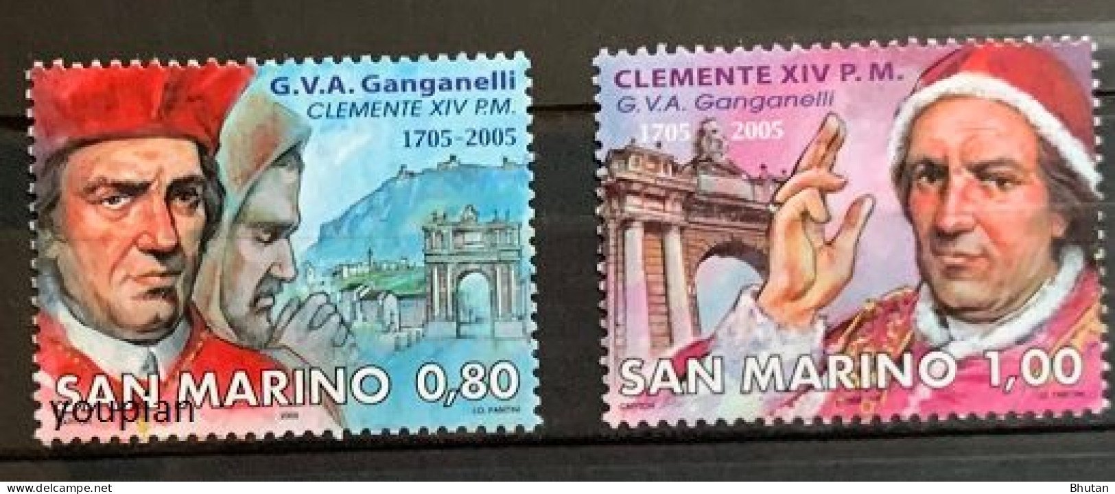 San Marino 2005, 200th Birth Anniversary Of Pope Clemence, MNH Stamps Set - Unused Stamps