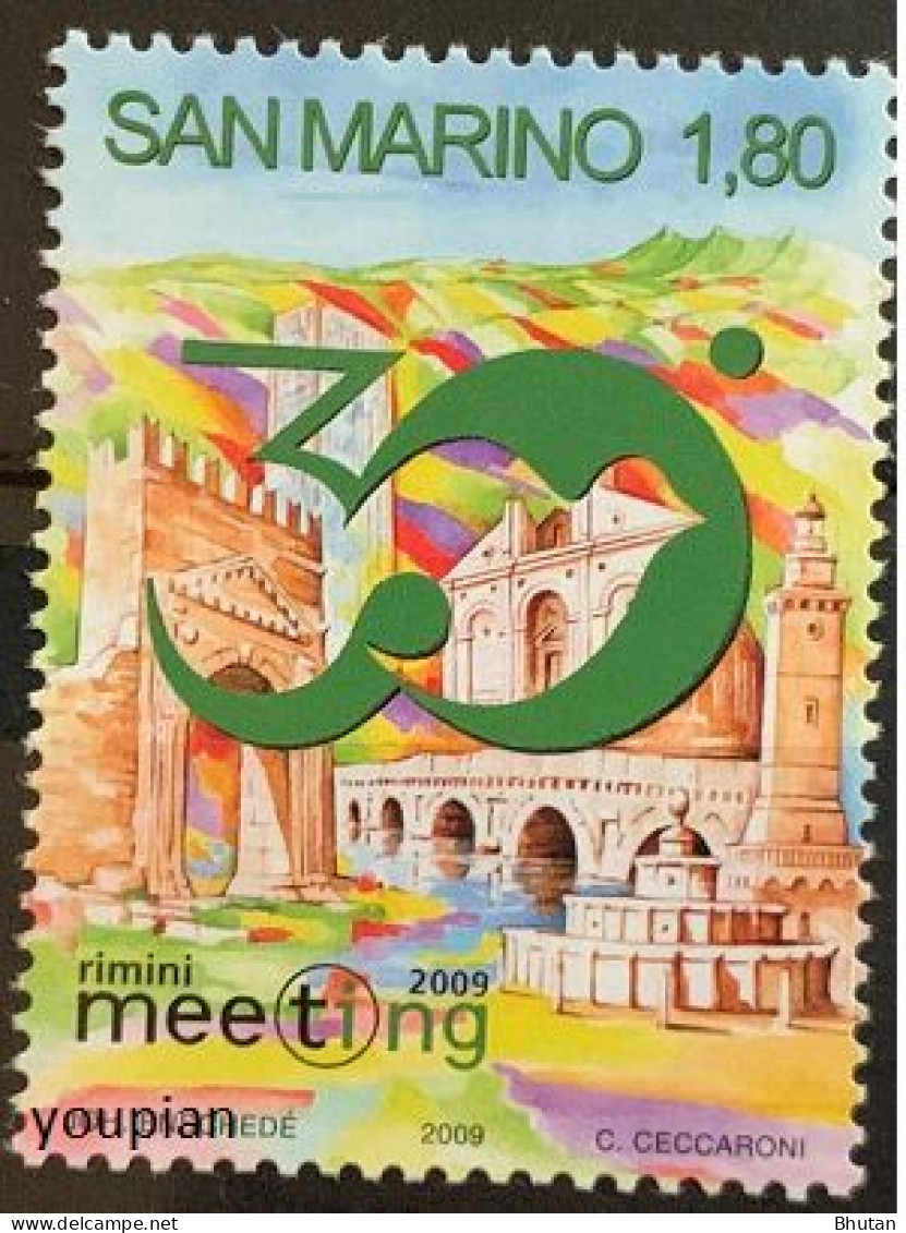 San Marino 2009, 30th Peoples Friendship Meeting In Rimini, MNH Single Stamp - Ungebraucht