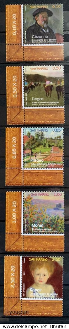 San Marino 2011, Paintings Of Famous Artists, MNH Stamps Set - Nuovi