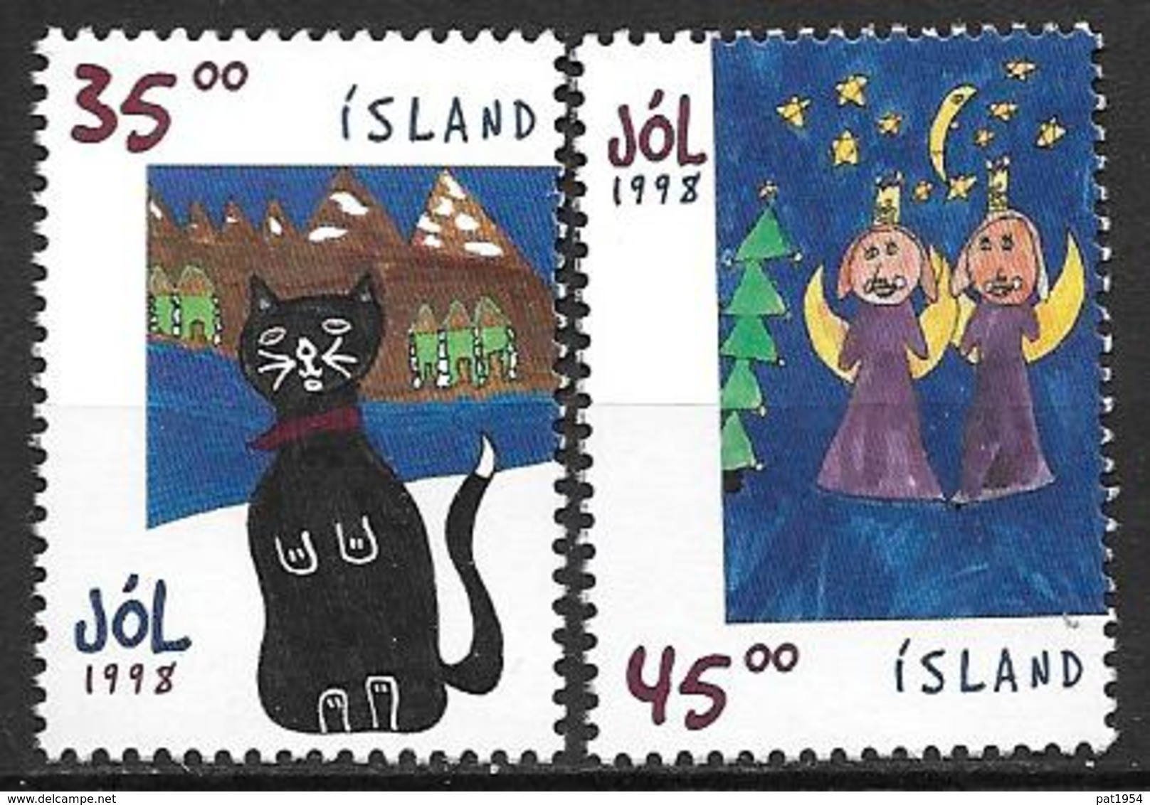 Islande 1998 N°853/854 Neufs Noël - Unused Stamps