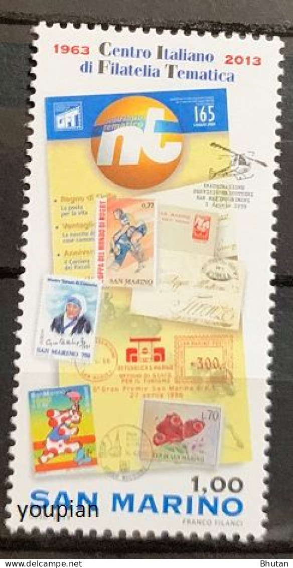 San Marino 2013, 50th Anniversary Of CIFT, MNH Single Stamp - Unused Stamps